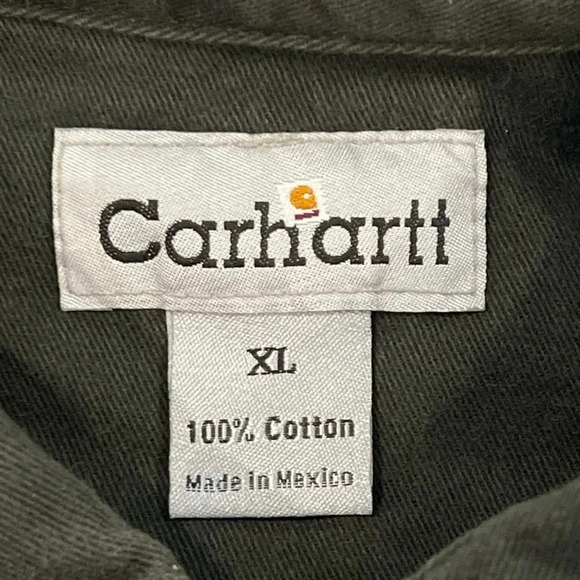 Carhartt long sleeve heavy weight cotton shirt. Gray, XL. Nice shirt!​ - Picture 3 of 7